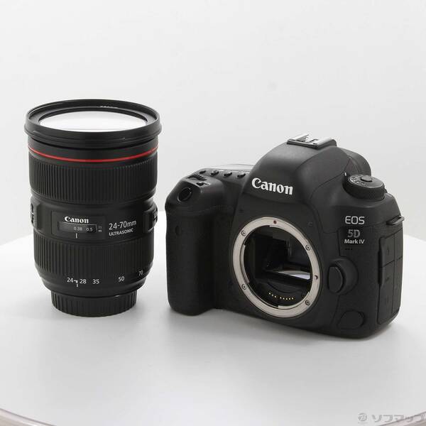 【中古】Canon(キヤノン) EOS 5D MarkIV EF24-70L II USM 水晶体一揃いの道具 【262-ud】