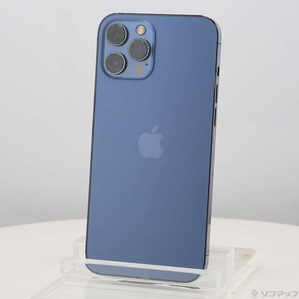 【中古】Apple(アップル) iPhone12 Pro Max 256GB パシフィックブルー MGD23J／A SIMフリー 【247-ud】