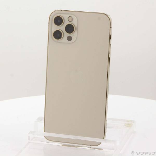 【中古】Apple(アップル) iPhone12 Pro 128GB ゴールド MGM73J／A SIMフリー 【349-ud】