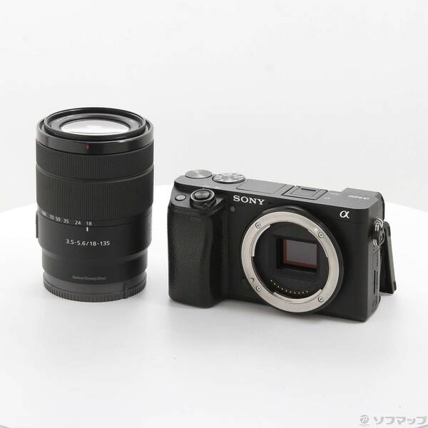 【中古】SONY(ソニー) α6400 ILCE-6400M 高倍率望遠レンズ一揃いの道具 黒いこと 【196-ud】