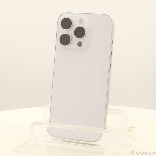 【中古】Apple(アップル) iPhone16 Pro 128GB ホワイトチタニウム MYMW3J／A SIMフリー 【247-ud】