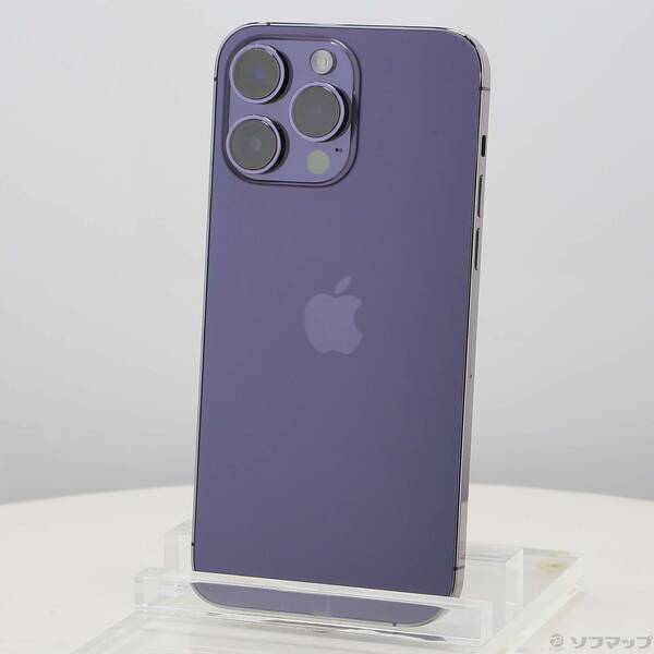 【中古】Apple(アップル) iPhone14 Pro Max 128GB ディープパープル MQ993J／A SIM無償性 【269-ud】