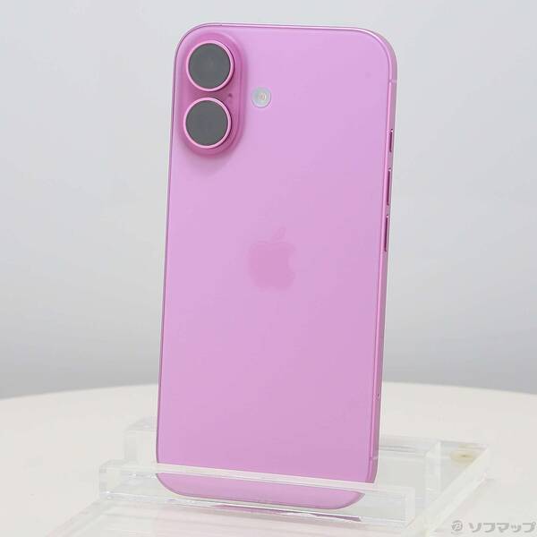 【中古】Apple(アップル) iPhone16 128GB ピンク MYDT3J／A SIMフリー 【377-ud】