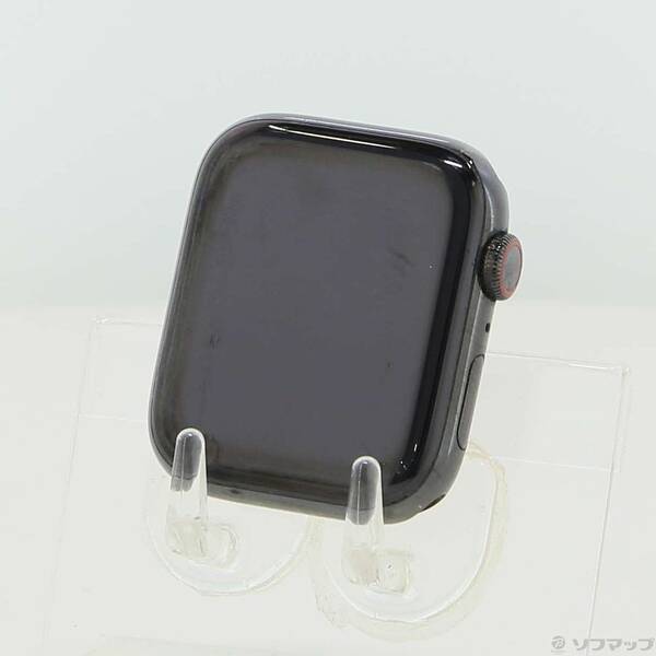 【中古】Apple(アップル) Apple Watch Series 5 GPS + Cellular 44粍 スペースブラックステンレススチールケース ダンス楽隊絶無 【258-ud】