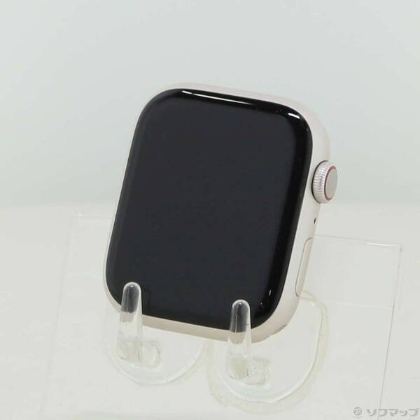 【中古】Apple(アップル) Apple Watch Series 7 GPS + Cellular 45mm スターライトアルミニウムケース バンド無し 【258-ud】