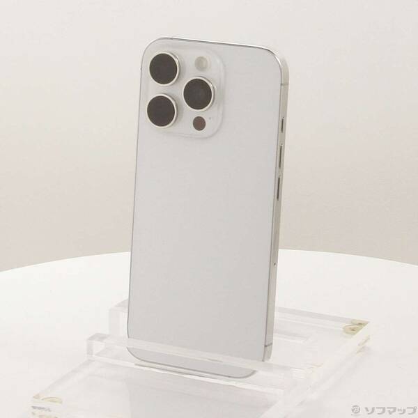 【中古】Apple(アップル) iPhone16 Pro 128GB ホワイトチタニウム MYMW3J／A SIMフリー 【258-ud】