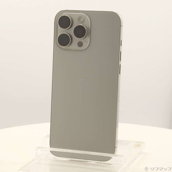 【中古】Apple(アップル) iPhone16 Pro Max 256GB ナチュラルチタニウム MYWK3J／A SIMフリー 【377-ud】