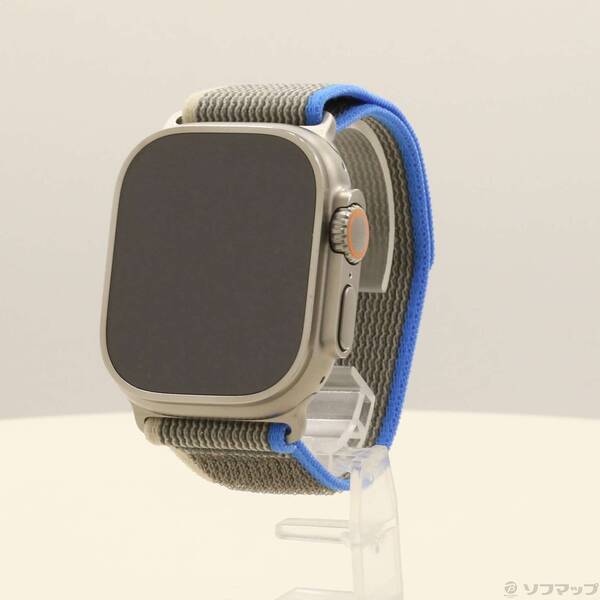 【中古】Apple(アップル) Apple Watch Ultra GPS + Cellular 49mm チタニウムケース ブルー／グレイトレイルループ 【196-ud】 38,596円