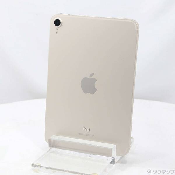 【中古】Apple(アップル) iPad mini 第6世代 64GB スターライト MK8C3J／A SIMフリー 【348-ud】