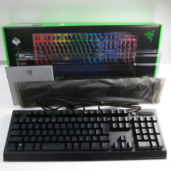 【中古】RAZER(レイザー) BlackWidow V3 Green Switch RZ03-03541400-R3J1 緑軸 【262-ud】