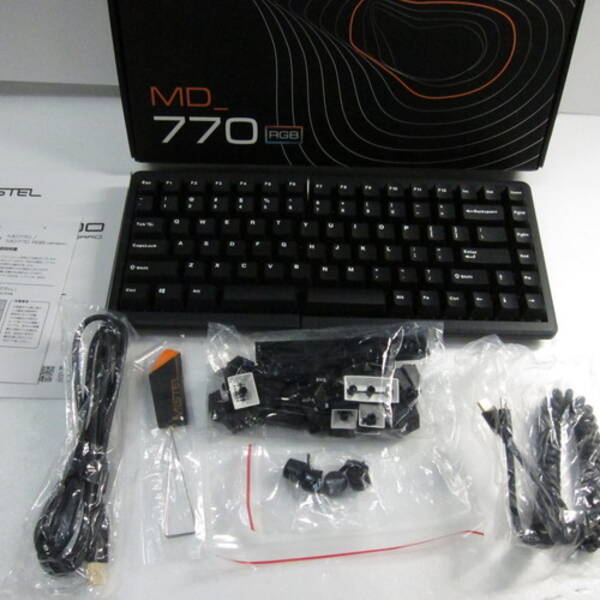 【中古】MiSTEL(ミステル) BAROCCO MD770 RGB Cherry MX RGB静音赤軸 MD770-PUSPDBBT1 【262-ud】