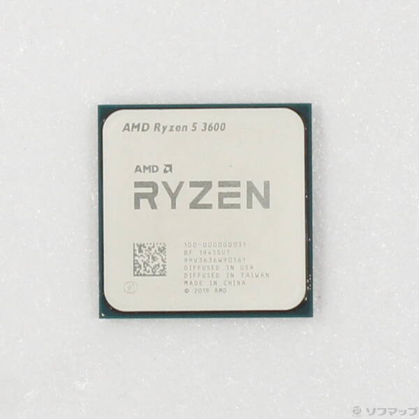 【中古】AMD(エーエムディー) Ryzen 5 3600 〔3.6GHz／SOCKET AM4〕 【377-ud】