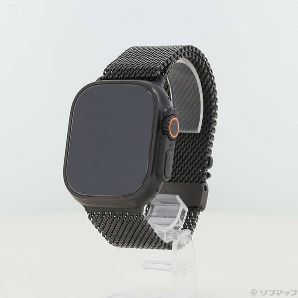 【中古】Apple(アップル) Apple Watch Ultra 2 GPS + Cellular 49粍 ブラックチタニウムケース ブラックチタニウムミラネーゼループ 【269-ud】