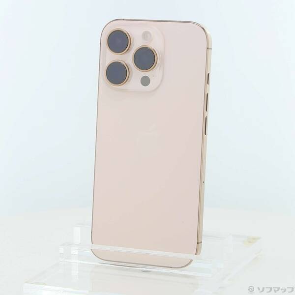 【中古】Apple(アップル) iPhone16 Pro 128GB デザートチタニウム MYMX3J／A SIMフリー 【348-ud】