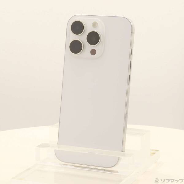 【中古】Apple(アップル) iPhone16 Pro 128GB ホワイトチタニウム MYMW3J／A SIMフリー 【344-ud】