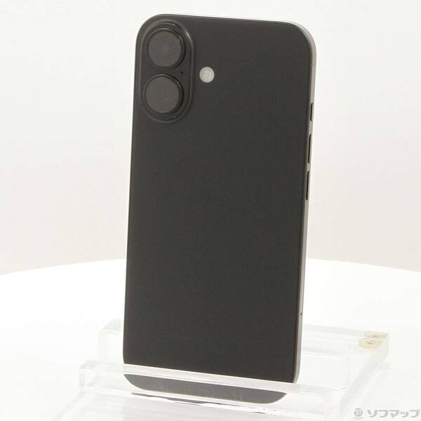 【中古】Apple(アップル) iPhone16 128GB ブラック MYDQ3J／A SIMフリー 【269-ud】