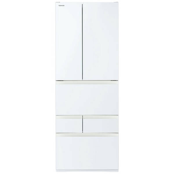 【中古】TOSHIBA(東芝) 〔見せびらかす品〕 電気冷蔵庫 VEGETA（ベジータ）FKつづき物 グランホワイト GR-Y600FK-EW ［幅68.5糎 ／601L ／6部屋の入り口 ／観音開き手合い ／2025年］ 【399-ud】
