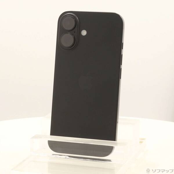 【中古】Apple(アップル) iPhone16 128GB ブラック MYDQ3J/A SIMフリー 【305-ud】