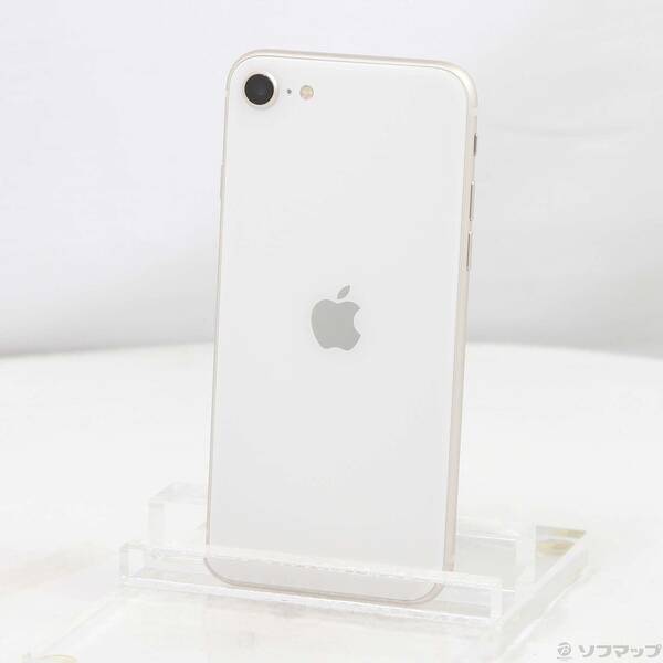 【中古】Apple(アップル) iPhone SE 第3世代 64GB スターライト MMYD3J／A SIMフリー 【368-ud】
