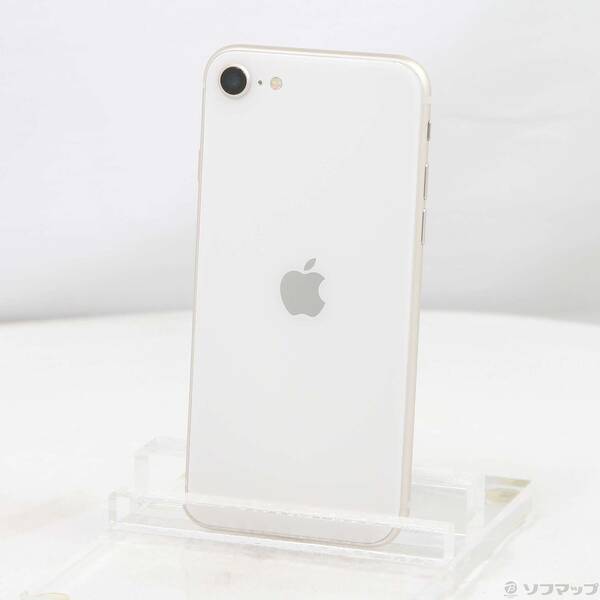 【中古】Apple(アップル) iPhone SE 第3世代 64GB スターライト MMYD3J／A SIMフリー 【368-ud】