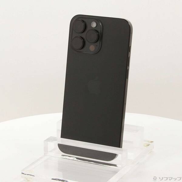 【中古】Apple(アップル) iPhone16 Pro Max 256GB ブラックチタニウム MYWG3J／A SIMフリー 【377-ud】