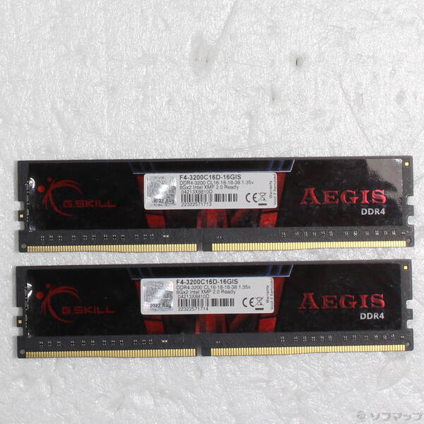 【中古】288P PC4-25600 DDR4-3200 16GB 8GB×2枚組 【262-ud】