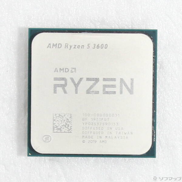 【中古】AMD(エーエムディー) Ryzen 5 3600 〔3.6GHz／SOCKET AM4〕 【262-ud】