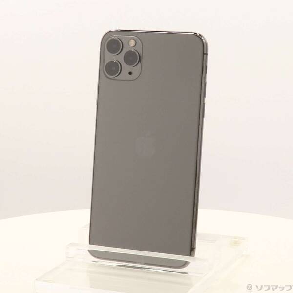 【中古】Apple(アップル) iPhone11 Pro Max 256GB スペースグレイ MWHJ2J／A SIMフリー 【276-ud】