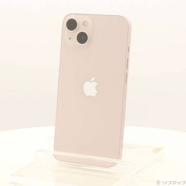 【中古】Apple(アップル) iPhone13 128GB ピンク MLNE3J／A SIMフリー 【297-ud】