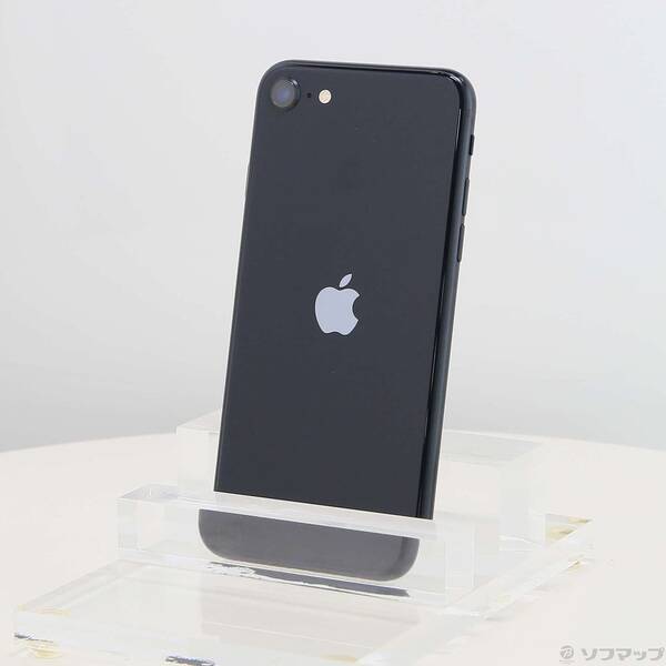 【中古】Apple(アップル) iPhone SE 第3世代 64GB ミッドナイト MMYC3J／A SIMフリー 【258-ud】