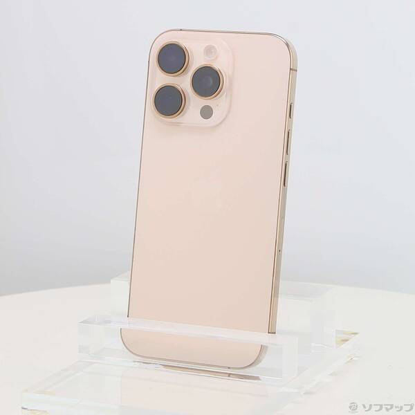 【中古】Apple(アップル) iPhone16 Pro 256GB デザートチタニウム MYN23J／A SIMフリー 【368-ud】