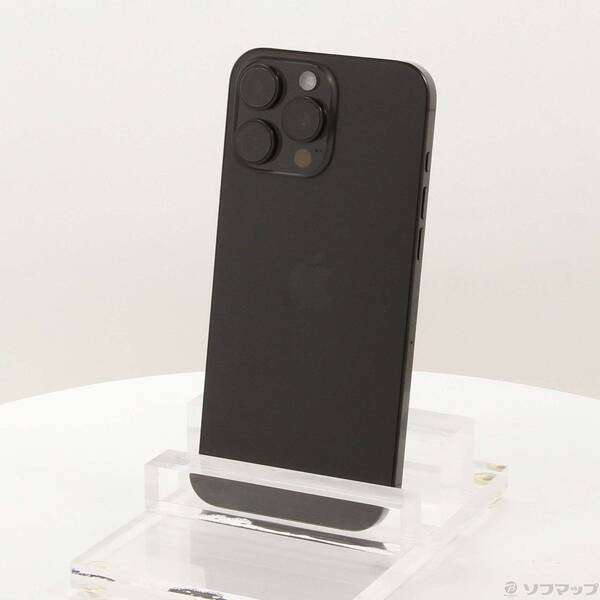 【中古】Apple(アップル) iPhone16 Pro Max 1TB ブラックチタニウム MYWQ3J／A SIMフリー 【349-ud】