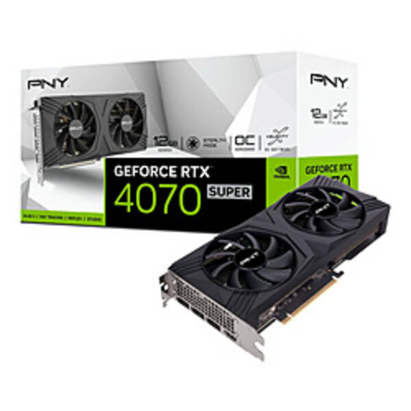 【中古】PNY PNY GeForce RTX 4070 SUPER 12GB VERTO OC DUAL FAN 【377-ud】