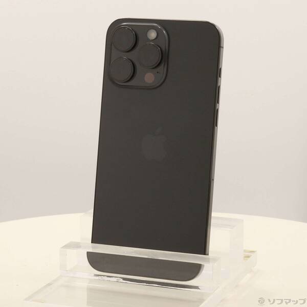 【中古】Apple(アップル) iPhone15 Pro Max 512GB ブラックチタニウム MU6U3J／A SIMフリー 【348-ud】