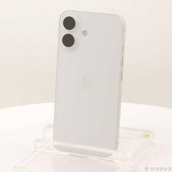 【中古】Apple(アップル) iPhone16 128GB ホワイト MYDR3J／A SIMフリー 【269-ud】