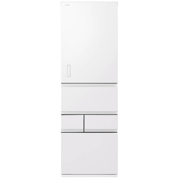 【中古】TOSHIBA(東芝) 〔見せびらかす品〕 電気冷蔵庫 VEGETA（ベジータ）GTMつづき物 エクリュホワイト GR-Y450GTM-WS ［幅60糎 ／452L ／5部屋の入り口 ／右車のドア印字機］ 【399-ud】