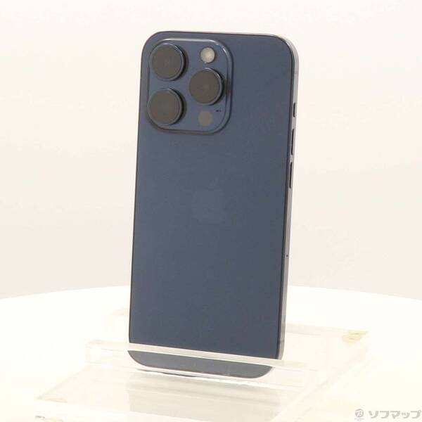 【中古】Apple(アップル) iPhone15 Pro 128GB ブルーチタニウム MTUA3J／A SIMフリー 【349-ud】
