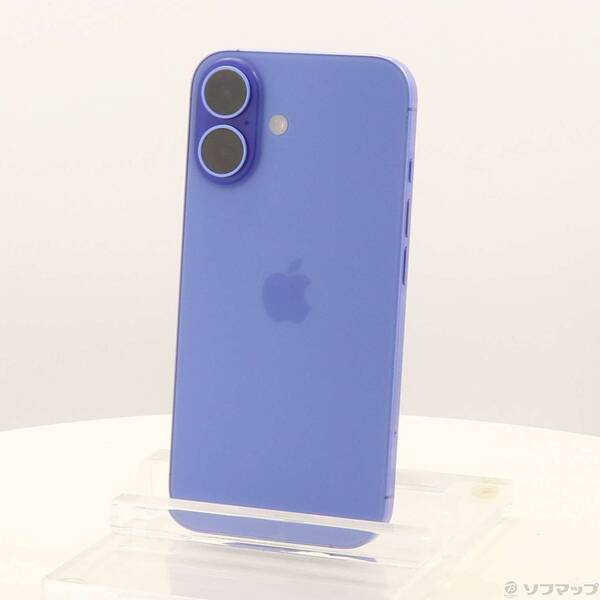 【中古】Apple(アップル) iPhone16 128GB ウルトラマリン MYDU3J／A SIMフリー 【276-ud】