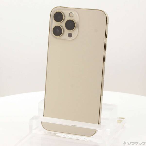 【中古】Apple(アップル) iPhone13 Pro Max 128GB ゴールド MLJ63J／A SIMフリー 【258-ud】