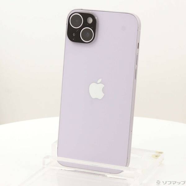 【中古】Apple(アップル) iPhone14 Plus 256GB パープル MQ4M3J／A SIMフリー 【377-ud】
