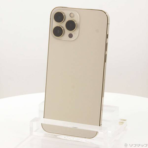 【中古】Apple(アップル) iPhone13 Pro Max 128GB ゴールド MLJ63J／A SIMフリー 【262-ud】
