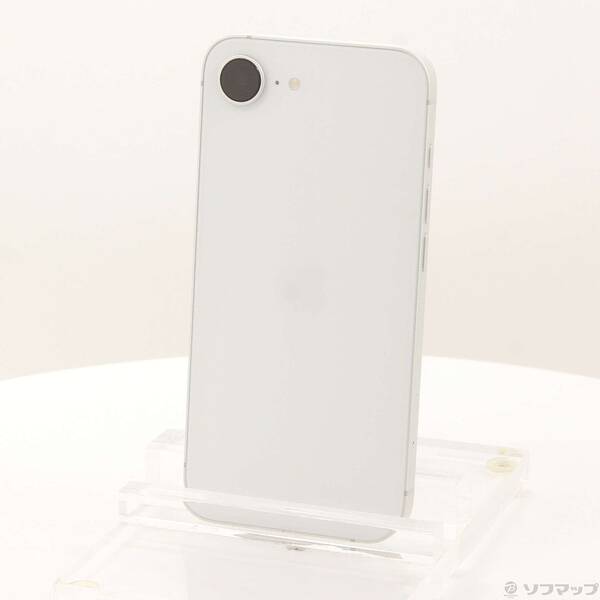 【中古】Apple(アップル) iPhone16e 128GB ホワイト MD1R4J／A SIMフリー 【349-ud】