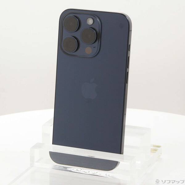 【中古】Apple(アップル) iPhone15 Pro 128GB ブルーチタニウム MTUA3J／A SIMフリー 【344-ud】