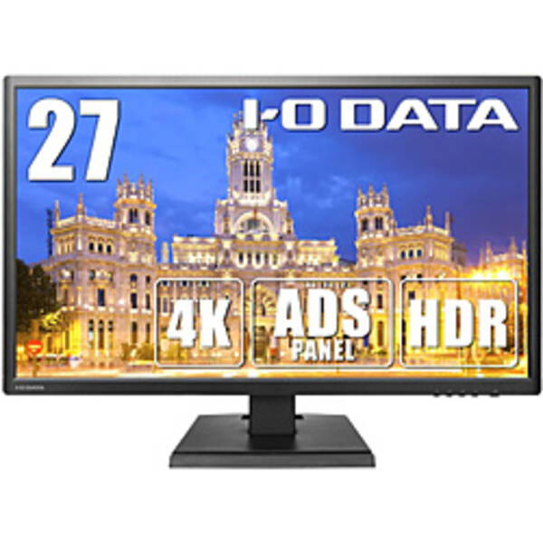 【中古】IO DATA(アイオーデータ) LCD-M4K271XDB ブラック 【262-ud】