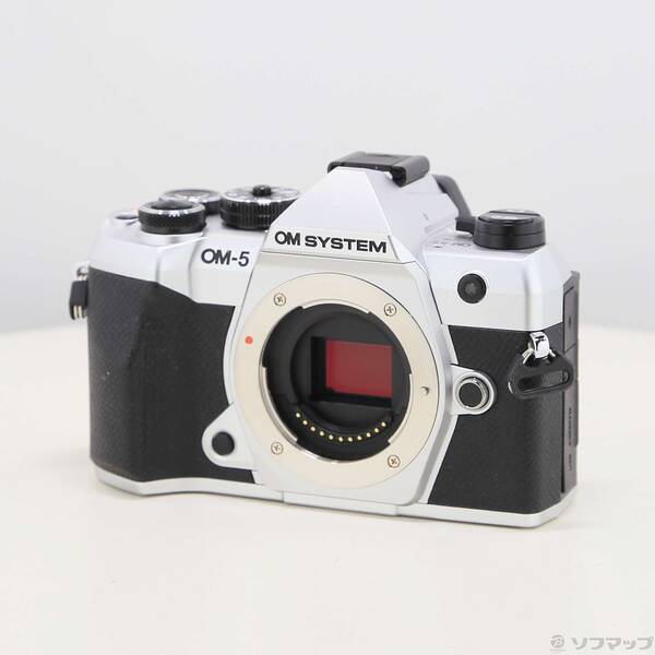 【中古】OMSYSTEM OM-5 Mark II 上半身 しろがね色 【262-ud】