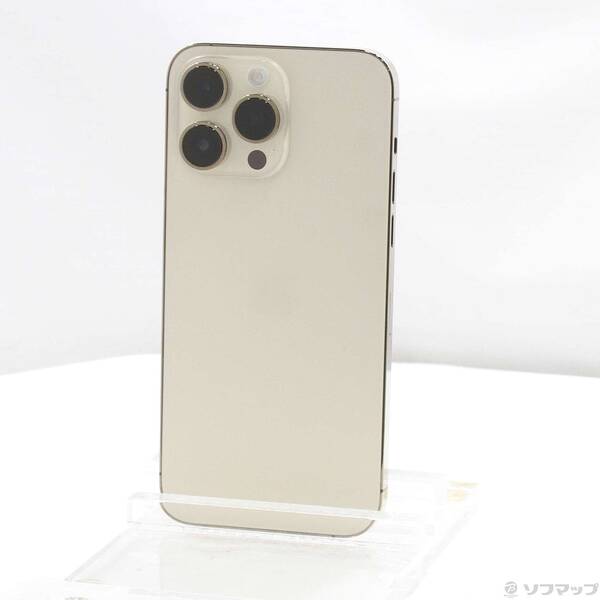 【中古】Apple(アップル) iPhone14 Pro Max 1TB ゴールド MQ9M3J／A SIMフリー 【371-ud】