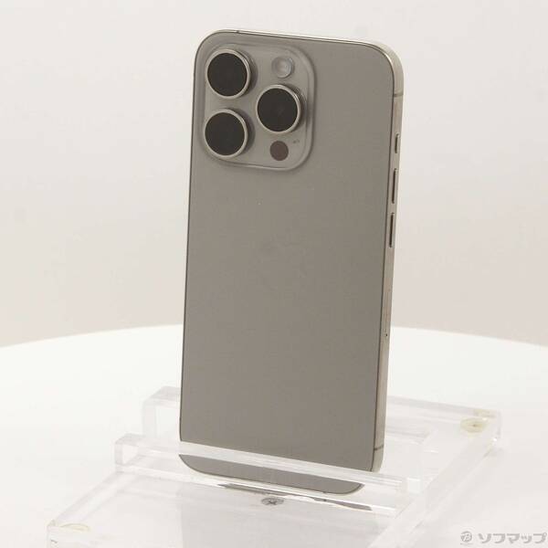 【中古】Apple(アップル) iPhone15 Pro 128GB ナチュラルチタニウム MTU93J／A SIMフリー 【377-ud】