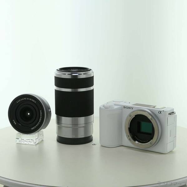 【中古】SONY(ソニー) VLOGCAM ZV-E10 II ダブルズームレンズキット 白いこと ZV-E10M2X W 【276-ud】