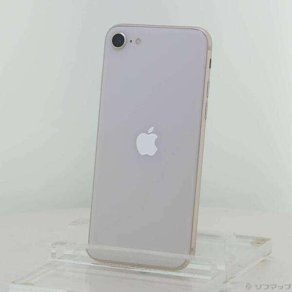 【中古】Apple(アップル) iPhone SE 第3世代 64GB スターライト MMYD3J／A SIMフリー 【295-ud】