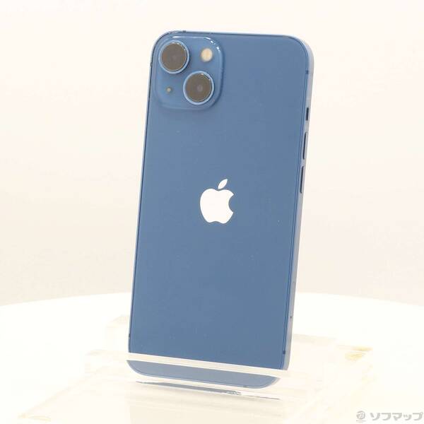 【中古】Apple(アップル) iPhone13 256GB ブルー MLNM3J／A SIMフリー 【305-ud】